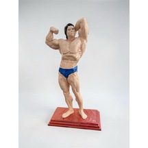 Arnold Schwarzenegger Bodybuilding Şampiyonluk Pozu Heykelcik Dekoratif Obje 15 Cm Koleksiyonluk