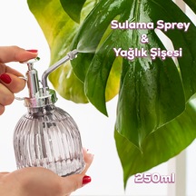 Perotti 15731 Gri Vintage Cam Bitki Sulama Şişesi Sprey Şişe