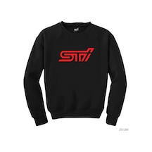 Subaru Stı Logo Siyah Sweatshirt