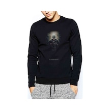 Pubg Playerunknown Baskılı Siyah Erkek Örme Sweatshirt