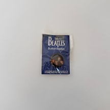 The Beatles Rozet Pinback Button Siyah 39889409