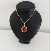 Sultanit (Zultanit) Rose Gold Renk Bukalemun Zirkon Doğal Taşlı K N11.39140 Mavi