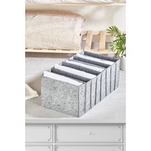 Serstil 8 Bölmeli Keçe Düzenleyici Organizer - Large Gri