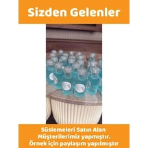 25 Adet 50 Ml Dnz21taç Dezenfektan Kolonya Parfüm Hediyelik Nikah Nişan Düğün İçin Boş Plastik Şişe 0000 Parlak Vernik