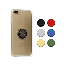 Fitcase Iphone 7 Plus / 8 Plus Kilif Gross Ring Seffaf Arka Kapak 514447573