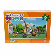 Adeland Trt Çocuk Alkıllı Tavşan Momo Puzzle Kutulu 24 Lü