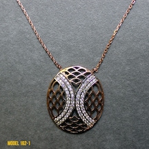 Osmanlı Motif Oval Kolye (407400118)
