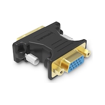 Maiyame Ventıon Dvı 24+5 Erkekden Vga Dişiye Adaptör - Bilgisayar/projektör İçin 1920x1080 Hd Dönüştürücü Siyah