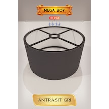 Antrasit Gri Lambader Başlığı 35 Cm Mega Boy