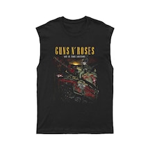 Adrift Guns N' Roses Kesik Kol Tişört Kolsuz T-shirt Bkt5230 Siyah