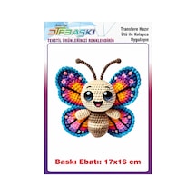 Örgü Görünümlü Ütü İle Yapışan Tişört Tekstil Baskı 3207
