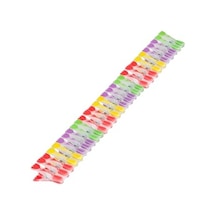 New-max Elite Lale Desenli Silikon Mandal, Şeffaf, 30 Adet 40 x 19