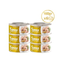 Sasu Hardal Soslu Ton Balığı İri Parça  6 x 160 G