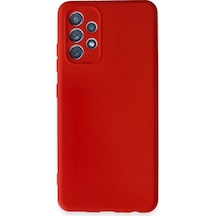 Samsung Samsung Uyumlu Galaxy A32 Kılıf First Silikon - Kırmızı
