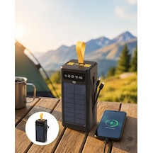 Güneş Enerjili Taşınabilir Güç Kaynağı Dijital Göstergeli 10000mah Diğer