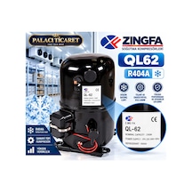 Zingfa Ql62 R404a Monofaze Sanayi Tipi Soğutma Kompresörü Siyah