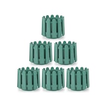 Omnipazar So-is04 İstanbul Dekoratif Yuvarlak Saksı 14,1 Lt Yeşil 6 Adet