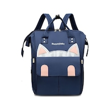 Çok Fonksiyonlu, Büyük Kapasiteli Taşınabilir Anne Çantas-mavi Mavi