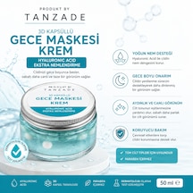 Produkt By Tanzade 3d Kapsüllü Gece Maskesi Kremi 50 Ml Hyaluronic Acid Yoğun Nemlendirici Uyku Maskesi