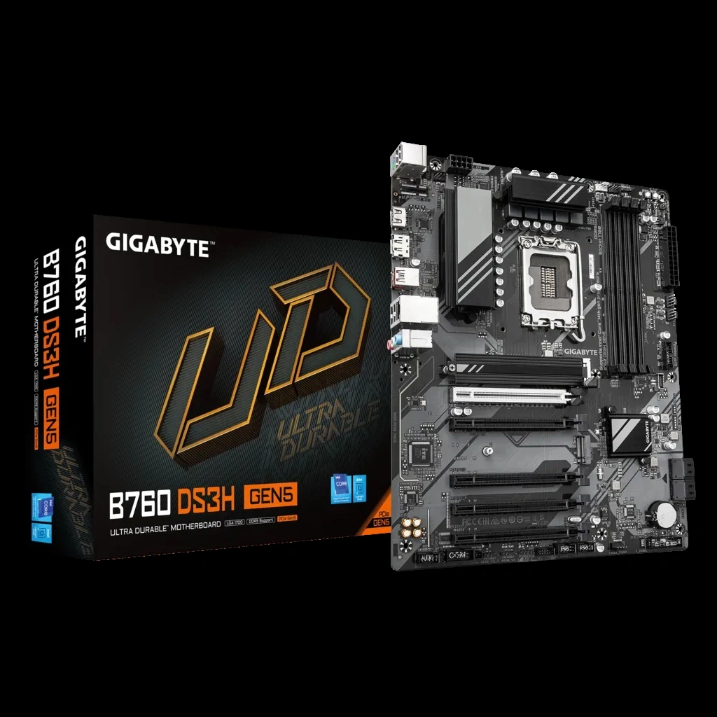 Gıgabyte B760 Ds3h Gen5, 4xddr5, 2xm.2, Dp, Hdmı, Type-c, 13-14.nesil, Lga1700 Soket, Anakart