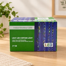 3x1 Yeşil Kutulu Sarmaşık Perde Led Adaptor Sec-Kumanda-Metraj Seç Yok-Kumanda-Yok