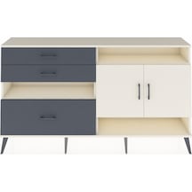 Arges Konsol 4 Raflı 3 Çekmeceli 2 Kapaklı 176x30x99 Aytaşı-aytaş Aytaşı-aytaşı/antrasit