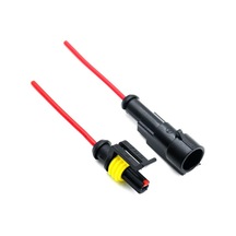 Kablolu 1-Pin Su Geçirmez Konnektör Takımı