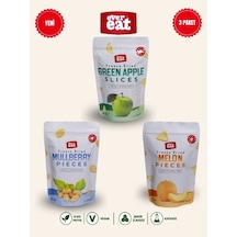 Evereat Elma-dut-kavun Freeze Dry Meyve Cipsi 3'lü Paket Gurme Atıştırmalık 1 Adet