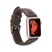 Apple Watch Uyumlu Deri Kordon 42-44-45mm Nm4-as4 Kahve Diğer