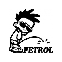Işeyen Çocuk Oto Sticker Araba Yapıştırma