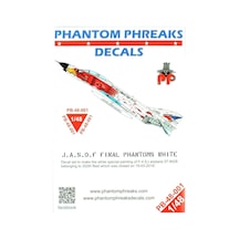 Babibi Pb48001 1/48 Ölçek, Jasdf F4-ej Son Samuray Beyaz Phantom Özel, Dekal Çıkartma
