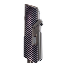 Cohiba Tek Torch Pürmüz Delici İğneli Karbon Desenli Metal Puro Çakmağı - Tr9595