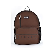 Sisley Okul Sırt Çantası Unisex Çok Gözlü Günlük Seyahat Sırt Çantası Kahverengi 12918