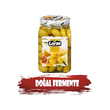 Loras 70 - 90 KB Kırma Kalamata Yeşil Zeytin Cam 900 G