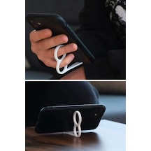 Parmak Halkalı Telefon Tutucu & Telefon Standı Tek Elle Kullanım - 4lü - Mor
