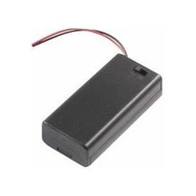 2'Li Aa Pil Yuvası Anahtarlı ve Kapaklı