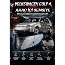 Volksvogen Golf 4 Araç Ön Cam Güneşliği Katlanabilir Şemsiye Oto Güneşlik Uv Korumalı Gölgelik Araba Oto Şemsiyesi