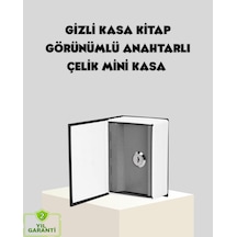 Sözlük Görünümlü Gizli Kitap Kasa - Anahtarlı Metal İç Kasa Kompakt Boyut Şık Ve Güvenli Tasarım
