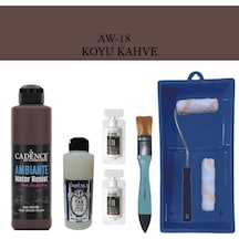 Fayans Tezgah B-ambiente Islak Zemin Aw-18 K.kahve 250ml Katalizör 20gr Taş Vernik 120 Satenruloset Koyu Kahve Koyu Kahve