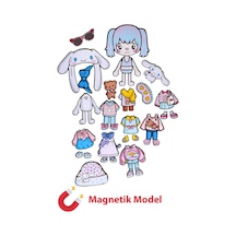 Toca Boca Cinnamoroll Mıknatıslı Kıyafet Giydirme Seti