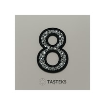 Taşlı Ütülenebilen Veya Sticker Olarak Kullanılabilen 6cm ''8'' Sayısı