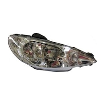 2002-2009 Peugeot 206 Hb Far Lambası Sağ Elektrikli-motorsuz Şeffaf Camlı H7-h7 Ayfar Adet Oem No:087276