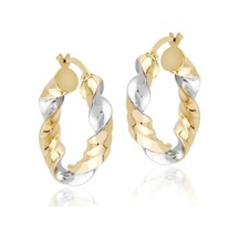 Sembol Gold 14 Ayar Altın Halka Küpe 2,5 Cm Burma