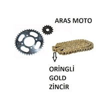 Bajaj Pulsar Ns 150 Oringli Zincir Dişli Seti Kaliteli Gold Sarı - Arasmoto
