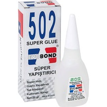 Şeylişeyler - Evobond 502 Süper Yapıştırıcı Hızlı Yapıştırıcı 20 Gr 1 Adet