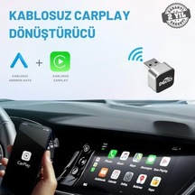 2in1 Kablosuz Carplay Ve Android Auto Adaptörü Emt-001