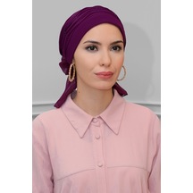 Şarabi Pratik Hazır Geçmeli Tesettür Bone Sandy Kumaş Incili Pile Çok Renkli