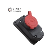 Orel 3x25 Kauçuk Duvar Priz 380v 0