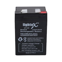 Lightex Lt-44 4v 4.0ah Işıldak Fener Aküsü Çok Renkli