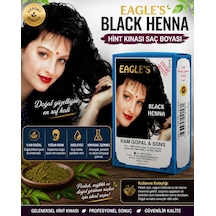 Black Henna Hint Kınası Saç Boyası Siyah Renk 6 Lı Kutu Doğal Görünümlü Kalıcı Saç Boyası